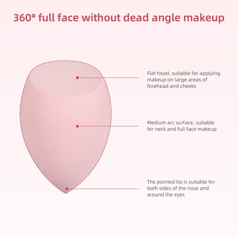 Make Up Sponge Set with Powder Puff Triangle, 32 Pieces