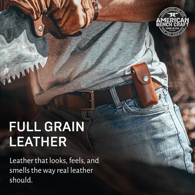 American Bench Craft Riveted Leather Multi Tool Case fits Leatherman