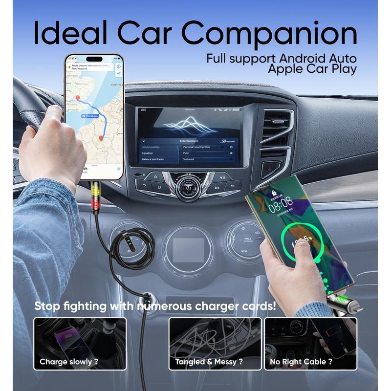 New - MAGIC JOHN 4 in 1 Charging Cable 240W