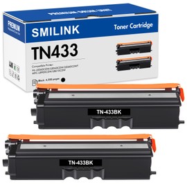 TN433BK TN433 Black Toner Cartridge Compatible Replacement for Brother TN433 TN 433 TN431 Black for Brother MFC-L8900Cdw MFC L8900cdw HL-L8360Cdw HL-L8360Cdw HL-L8260Cdw Printer Ink (2 Pack)