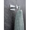 WENKO Turbo-Loc Duo Genova Shine Wall Hook, Decorative Double Bathroom