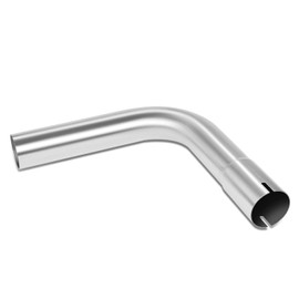 DNA MOTORING 2 Inches Stainless Steel DIY Custom Exhaust Tubing 90 Degree Bend Pipe, Universal Fit, ZTL-PP-20-90-SS