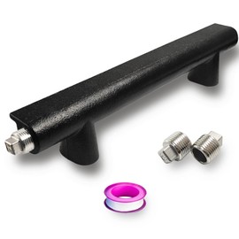 Universal Cast Iron Gas Log Lighter for Gas Fireplace Logs, 14 Inch Gas Fireplace Burner for Natural Gas Only, Natural Gas Igniter Kit for logs Burning Fireplaces, for Gas Fireplace Parts