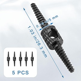 5Pcs Bicycle Internal Cable Routing Tool Kit | Internal Cable Routing Kit for Effortless Threading Brake/Shifter Lines Bike Brake Cable Threading Tool Hydraulic Hose Connectors & Frame Guides(Black)