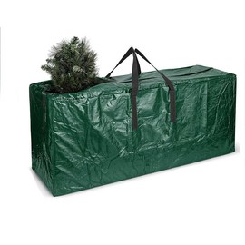 RamÂ® Green Jumbo Heavy Duty Christmas Tree Storage Bag Fits 9FT Tall Xmas Trees PVC Reinforced Waterproof Xmas Tree Bag Storage Bag