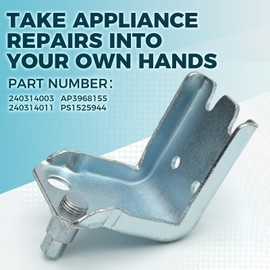 240314011 Bottom Door Hinge for Frigidaire Refrigerator, Lower Hinge Bracket 240314002 240314003 1196360 240314001 AH1525944 AP3968155 PS1525944