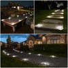 VOLISUN Solar Deck Lights Driveway Dock Lights, 12-Pack Waterproof Outdoor