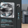 Criditpid 10 Inch Shutter Exhaust Fan 820 CFM, Wall Mounted