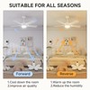 VOLISUN Ceiling Fan with Light, 42 inch Ceiling Fan with