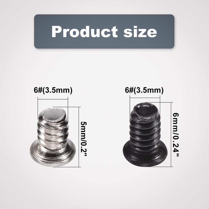 Zmbroll Hard Drive Screw Computer PC Case Screws KM6#-32 Flat