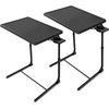 Adjustable TV Tray Set of 2 - TV Dinner Tray