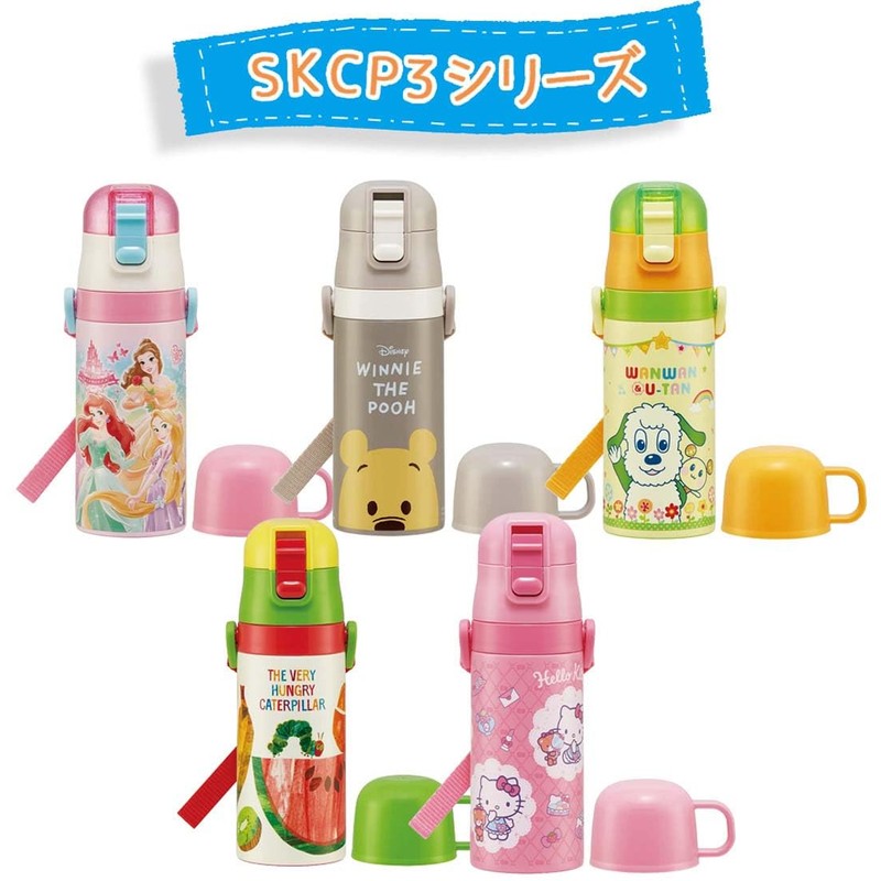 Skater P-SKCP3-CU-A Replacement Cap Unit 2-Way Stainless Steel Water Bottle