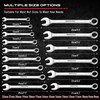 30-Piece Combination Wrench Set - Open End Wrench Set with
