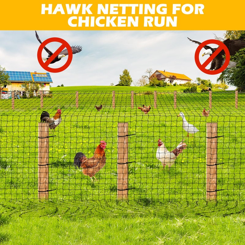 BSTPCOO Nylon Bird Netting 50'x50' with 2.4" Square Mesh Hawk