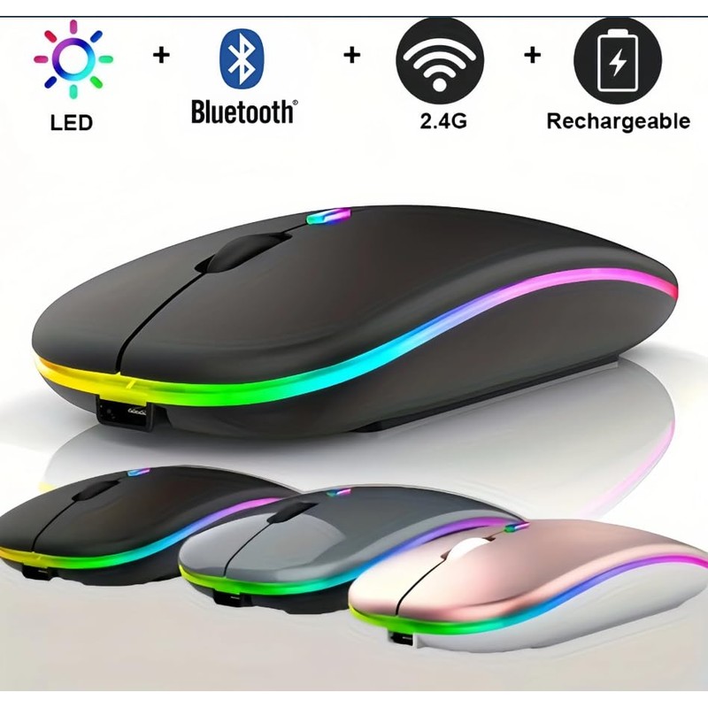 Genérico Wireless Mouse Compatible with Windows, Slim Design