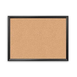 U Brands Cork Bulletin Board, 17" x 23", Black Wood Frame (026U00-01)