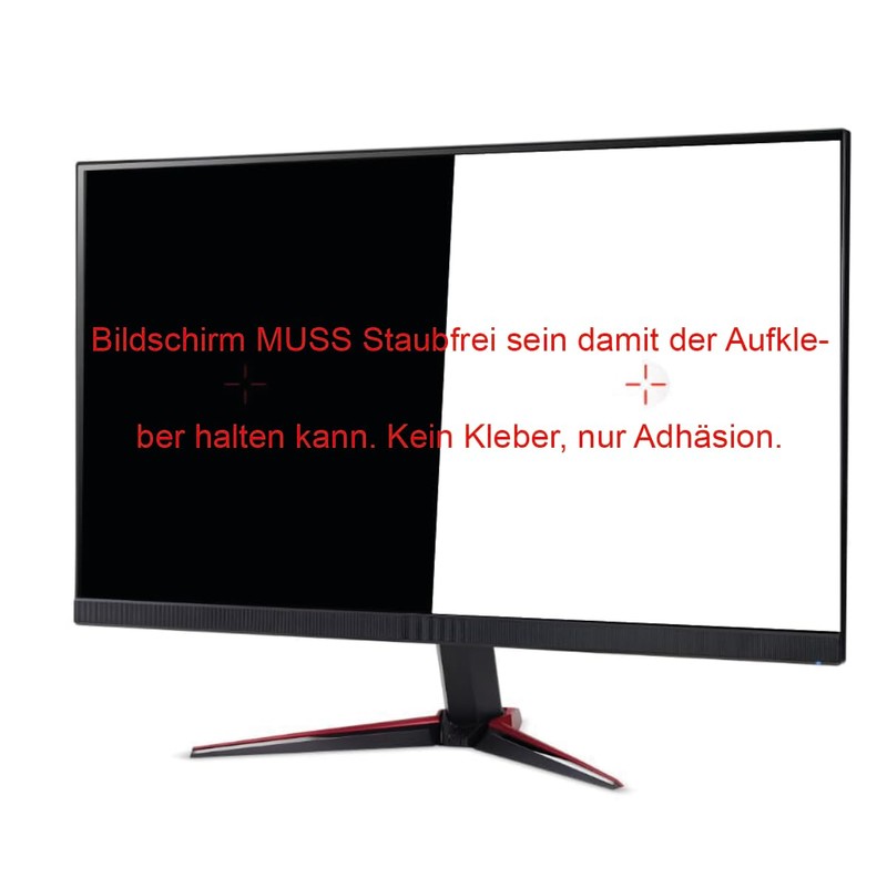 Fastscope Fadenkreuz-Aufkleber für Monitor, 36 Stück, Schwarz