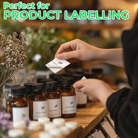 50 Sheets Glossy White Printable Sticker Paper A4 | Inkjet & Laser Glossy Sticker Paper A4 | Create & Print Your Own Stickers, Product Labels, Sticky Paper for Cricut | Strong Sticky Back Paper