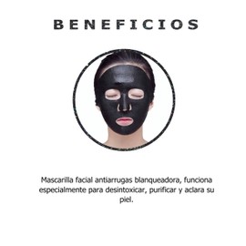 MASCARILLA FACIAL BLANQUEADORA ANTIARRUGAS, DESINTOXICA, PURIFICA Y ACLARA LA PIEL, CON 10 SOBRES DE 20 GRAMOS CADA UNO.