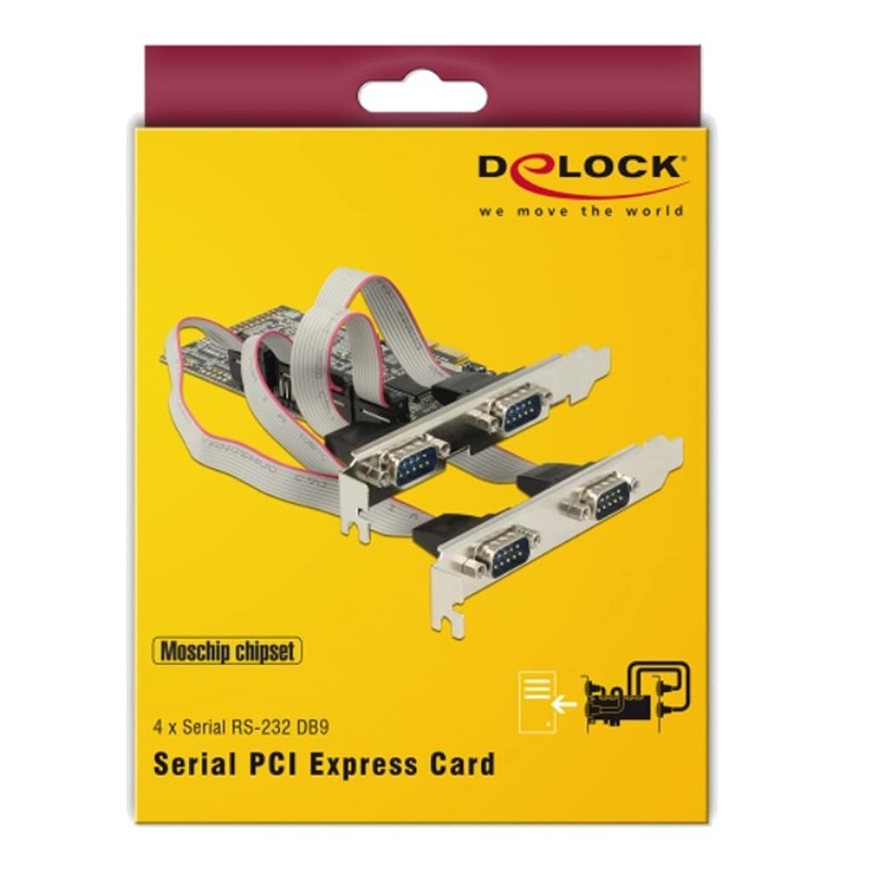 DeLOCK PCI Express Card 4 x Serial