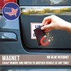 Magnet Sticker Liberation Not Deportation Magnetic Anti Funny Leftist Feminist