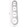 afdg Spaghetti Measuring Device, 3 Pieces Spaghetti Ruler, Stainless Steel
