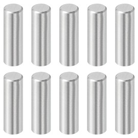sourcing map 10 Pcs 8 mm x 25 mm Dowel Pins, 316L Stainless Steel Cylindrical Dowel Pins Shelf Support Peg Pin Rod Fasten Elements Metal Shelf Pegs Silver Tone