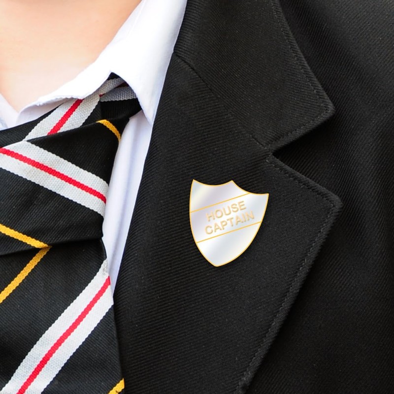 House Captain Enamel Badge (WHITE)