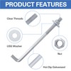 HROMIGRY 5/8” x 10” Concrete Anchor Bolts (10 Pack) L