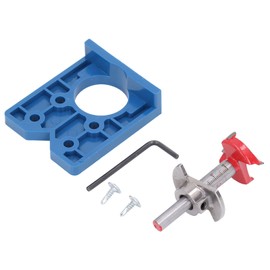 35mm Hinge Hole Jig Drill Guide Set Concealed Drilling Tool Kit Puncher Hinge Drilling Tool Set Closet Door Hole Jig