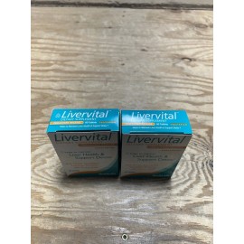 HealthAid LiverVital formulated natural detoxifying herbs 60 Tablets 2-PCK 03/27