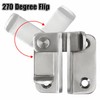 Stainless Steel Flip Latch with Slide Bolt – Lockable Door