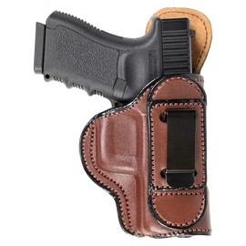 Maxx Carry Tuckable IWB Leather Holster Fits SIG P320 XCarry | XCompact |. Inside The Pants Holster for Tuck in Conceal Carry, Brown, Right Hand Draw.