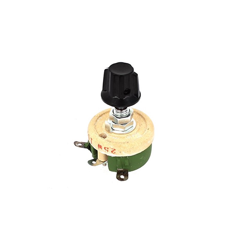 uxcell 25W 100 Ohm Round Ceramic Wirewound Potentiometer Resistor Rheostat