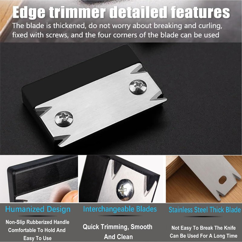 Yuentoen Woodworking Edge Banding Trimmer,Hand Planer Edge Bander Cutter for