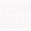 Pack of 4 / 40 PCS Plain White Wheelie Bin