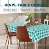 Sorfey Tablecloth - Vinyl with Flannel Back, 52"x72" Rectangle, Water
