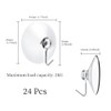 ONEBO 24 Pcs Suction Cup Hooks,Multi-Purpose Suction Cup Hooks,Removable and