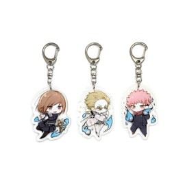 EBTY DREAMS Inc. - Set of 3 Jujutsu Kaisen Acrylic Keychain Kento Nanami, Yuuji Itadori, Nobara Kugisaki v1