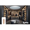 IPEA Elegant Wooden Tie Holder with 20 Bars - Minimal