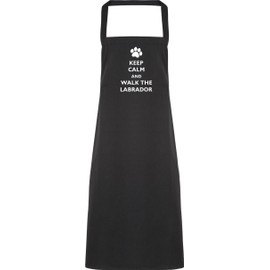 Hippowarehouse Keep calm and walk the labrador dog Apron kitchen cooking painting DIY onesize adult