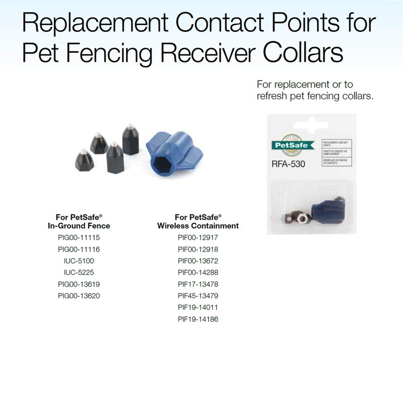 PetSafe Collar Replacement Contact Points Kit for Pet Fencing Receiver