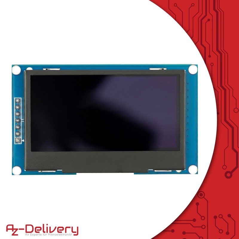 AZDelivery 2.42 Inch 128X64 OLED Display Module SPI - 2.42
