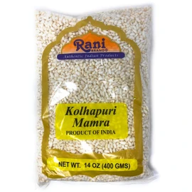 Rani Kohlapuri Mamra (Puffed Rice) 14oz (400g) ~ All Natural, Indian Origin | No Color | Gluten Friendly | Vegan | NON-GMO | No Salt or fillers