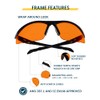 Bifocal Safety Glasses SB-9000 with Orange Lenses (+2.00)