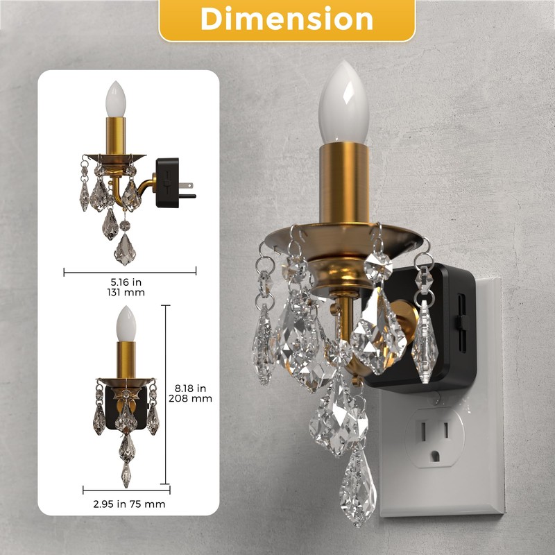 L LOHAS Flameless Candle Night Light, Night Lights Plug into
