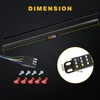 48" Tailgate Light Bar, Aluminum Frame Triple Row LED Tailgate