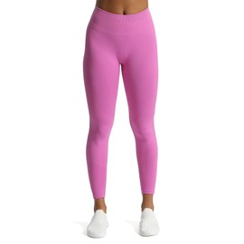 Aoxjox Workout Seamless Leggings for Women High Waisted Fitness Yoga Contour Sculpt Pants 22" (Spring Crocus, Small)