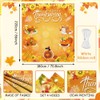 AIBIIN Happy Thanksgiving Photo Backdrop Decorations Large Thanksgiving Backdrop for
