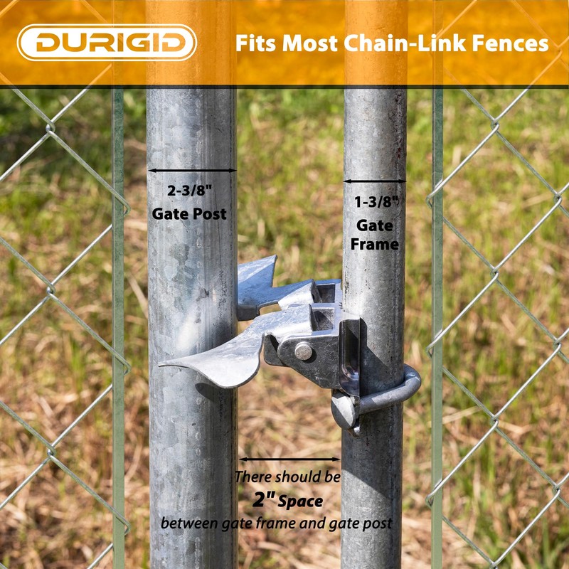 DURIGID 1-3/8" Gate Frames and 2-3/8" Gate Posts Chain Link